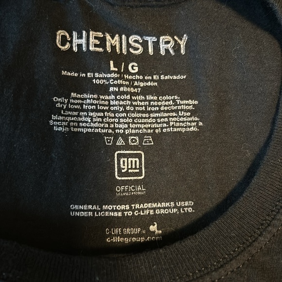 1969 ZR1 Chevy Corvette American Made Black T-Shirt Size L. - Picture 4 of 4